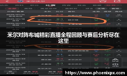 米尔对阵布城精彩直播全程回顾与赛后分析尽在这里
